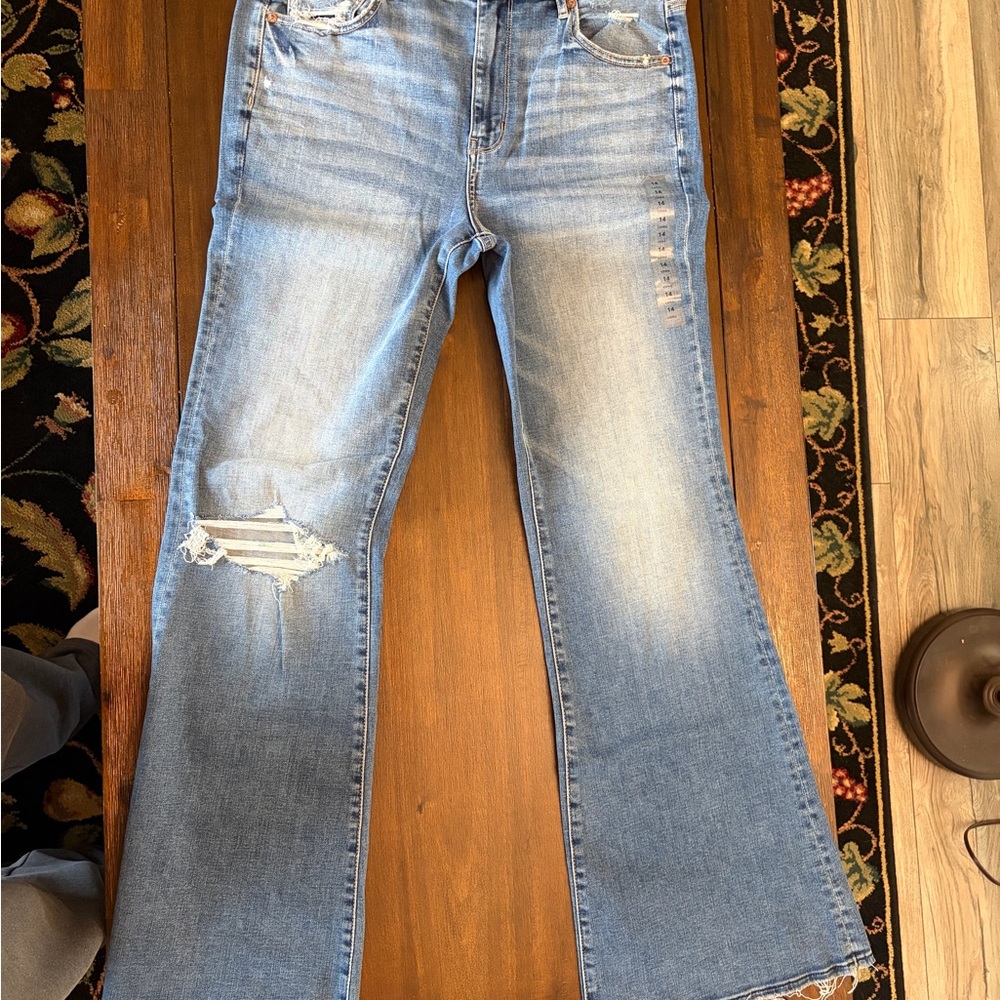 American Eagle Outfitters Light Blue Flare Jeans
